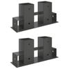 Firewood Stack Aid 2 pcs Anthracite 34 x 10 x 15 cm Steel