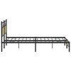 vidaXL Metal Bed Frame without Mattress Sonoma Oak 200x200 cm
