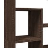 vidaXL Bookcase Brown Oak 72x20x120.5 cm Engineered Wood