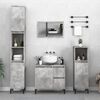 vidaXL 2 Piece Bathroom Furniture Set Concrete Grey Engineered Wood