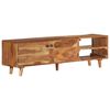 vidaXL TV Cabinet Solid Wood Acacia with Honey Finish 140x30x40 cm