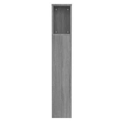 vidaXL Headboard Cabinet Grey Sonoma 100x18.5x104.5 cm