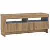 vidaXL LED TV Cabinet Artisan Oak Engineered Wood