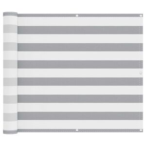vidaXL Balcony Screen Light Grey and White 90 x 200 cm