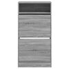 vidaXL Shoe Cabinet Grey Sonoma 60x34x116 Engineered Wood