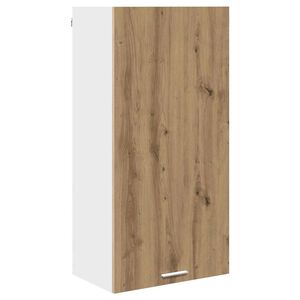 vidaXL Hanging Cabinet Artisan Oak and White 50 x 31 x 100 cm