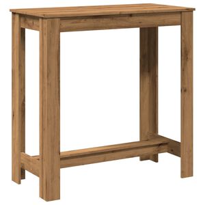 vidaXL Bar Table Artisan Oak 102x50x103.5 cm Engineered Wood
