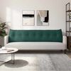 vidaXL Back Pillow Dark Green 200 x 24 x 50 cm Velvet