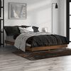 vidaXL Bed Frame without Mattress Brown Oak 120x190 cm Small Double Engineered Wood