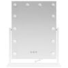 vidaXL LED Vanity Mirror White 44 x 10 x 53 cm Glass and Steel
