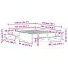 vidaXL Bed Frame with Drawer Old Wood 135 x 190 cm Engineered Wood
