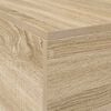 vidaXL Storage Bed Frame Sonoma Oak 120 x 190 cm Engineered Wood