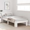 vidaXL Bed Frame with Headboard White 100 x 200 cm Solid Pine Wood