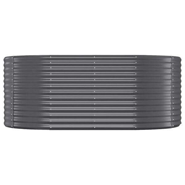 vidaXL Garden Raised Bed Galvanised Steel 175x100x68 cm Anthracite