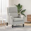 vidaXL Armchair Light grey 76 x 94 x 102 cm Microfibre