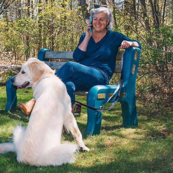 Kurgo 6-in-1 Reflective Dog Leash Quantum Black and Blue