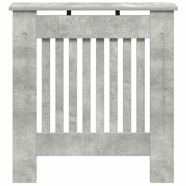 vidaXL Radiator Cover Concrete Grey 78 x 19 x 81.5 cm Engineered Wood