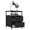 vidaXL Bedside Cabinets 2 pcs Black 44x45x60 cm Engineered Wood