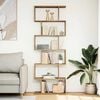 vidaXL Room Divider Bookcase 6-Tier Artisan Oak 70x24x193 cm Engineered Wood