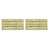 vidaXL Garden Gates 2 pcs Impregnated Pinewood 150x75 cm Green