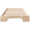 vidaXL Bed Frame Brown 90 x 220 cm Solid Pine Wood