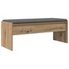 vidaXL Hall Bench with Cushion Artisan Oak 103 x 38 x 40 cm