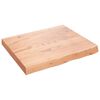 vidaXL Table Top Light Brown 60x50x(2-6) cm Treated Solid Wood Oak