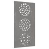 vidaXL Garden Wall Decoration 105x55 cm Corten Steel Leaf Design