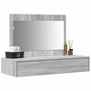 vidaXL Dressing Table Grey 100 x 40 x 70 cm Engineered Wood