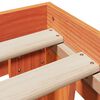 vidaXL Bed Frame without Mattress Wax Brown 150x200 cm King Size Solid Wood Pine