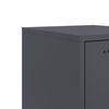 vidaXL Bedside Cabinet Anthracite 36x39x78 cm Steel