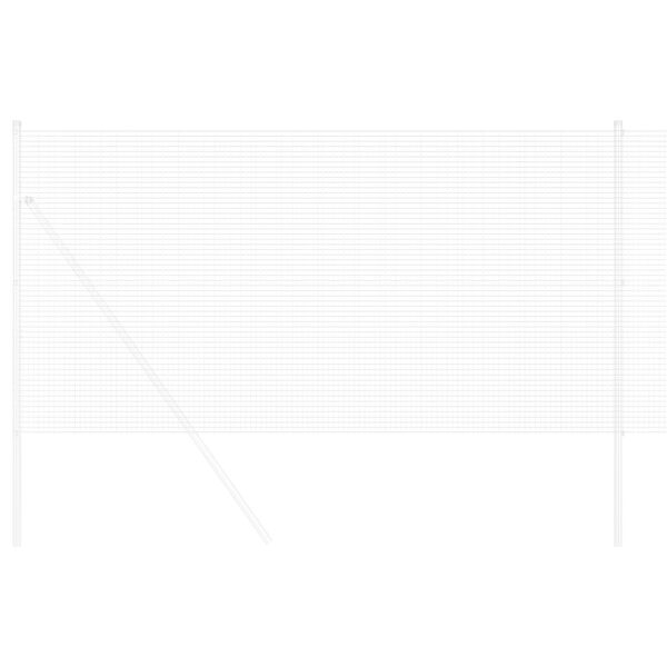 vidaXL Welded Wire Fence Silver 0.4 x 10 m
