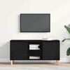 vidaXL TV Cabinet Black Oak 102 x 35 x 50 cm Engineered Wood