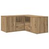 vidaXL Corner Cabinet Artisian Oak 160x40x45 cm Engineered Wood