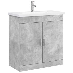 vidaXL Bathroom Furniture Set Concrete Grey 81 x 40 x 84.5 cm