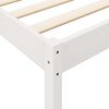 vidaXL Bookcase Bed without Mattress White 140x200 cm Solid Wood Pine