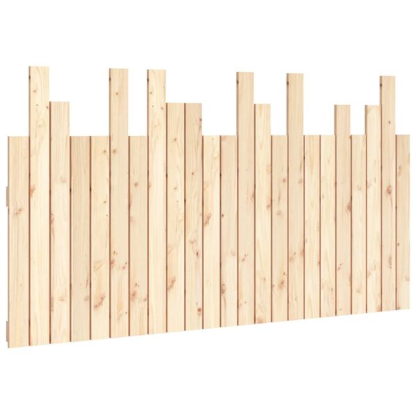 vidaXL Wall Headboard 146.5x3x80 cm Solid Wood Pine