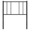 vidaXL Metal Replace Headboard Black 100 cm