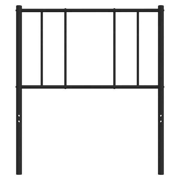 vidaXL Metal Replace Headboard Black 100 cm