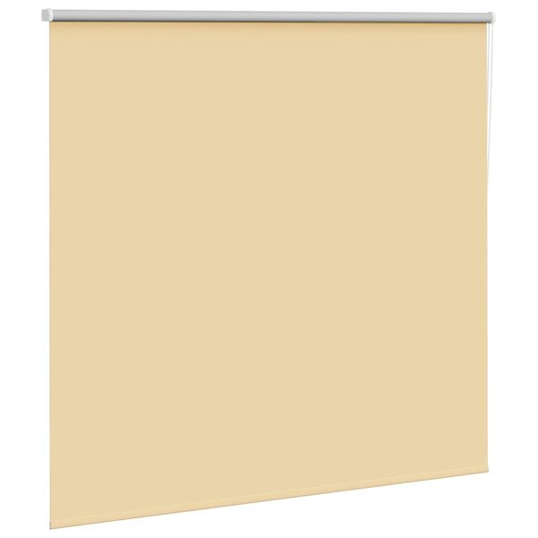 vidaXL Roller Blind Blackout Beige 155x150 cm Fabric Width 151.6 cm Polyester