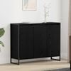 vidaXL Side Cabinet Black Oak 96.5 x 30 x 75 cm Engineered Wood