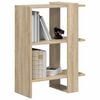 vidaXL Bookshelf Sonoma Oak 52 x 25 x 71.5 cm Engineered Wood