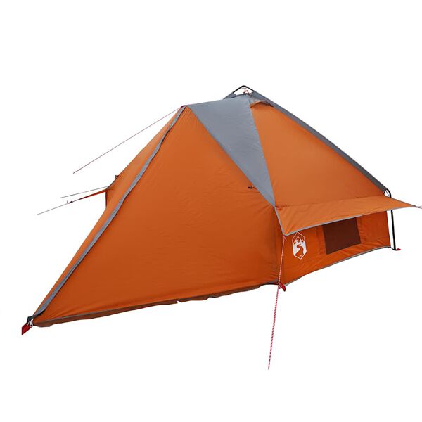 vidaXL Teepee Tent with Roof Grey and Orange 490 x 410 x 210 cm
