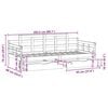 vidaXL Daybed with Drawers without Mattress White 80x200 cm Solid Wood