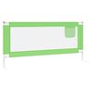 vidaXL Toddler Safety Bed Rail Green 200x25 cm Fabric