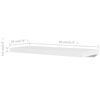 vidaXL Wall Shelves 4 pcs White 80 cm