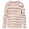 Kids' T-shirt with Long Sleeves Mock Turtleneck Ecru 116