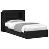 vidaXL Bed Frame with Storage Black 75 x 190 cm Engineered Wood