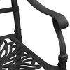 vidaXL 3 Piece Bistro Set Cast Aluminium Black