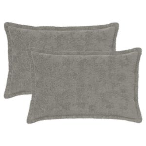 vidaXL Cushion Cover 2 pcs HOUTEN Light Grey 30 x 50 cm